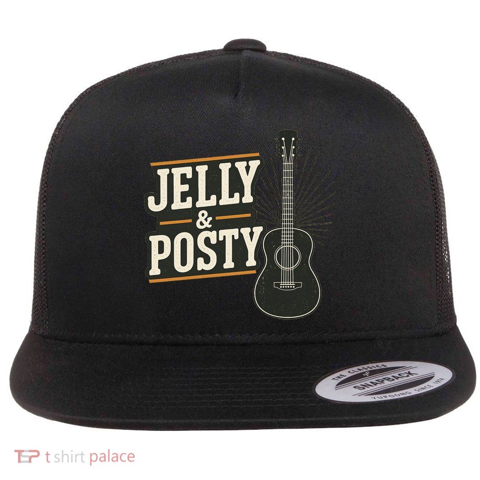 Jelly & Posty Guitar Music Flatbill Hat
