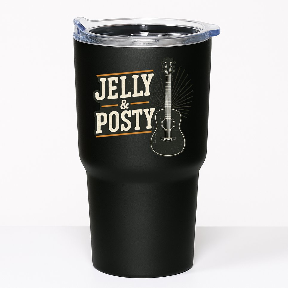 Jelly & Posty Guitar Music Tumbler