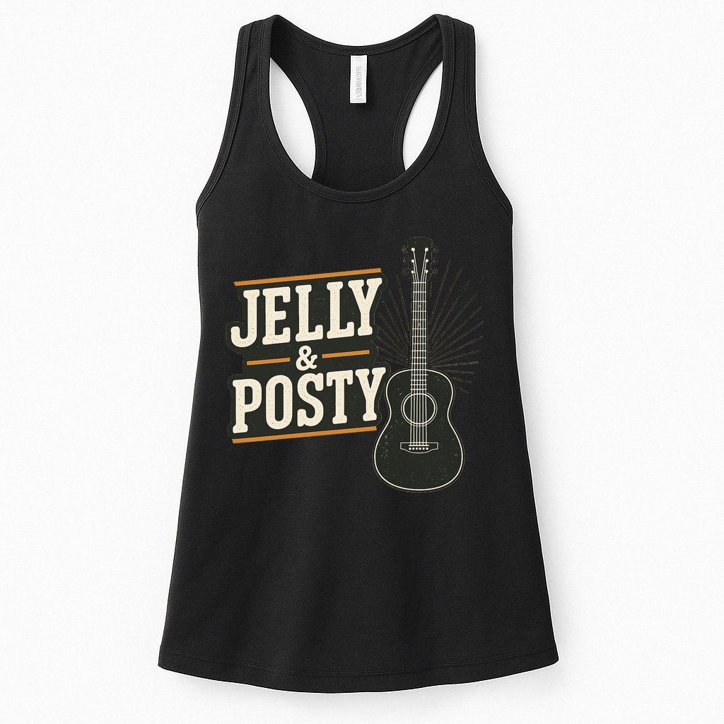 Jelly & Posty Guitar Music Womens Tank Top