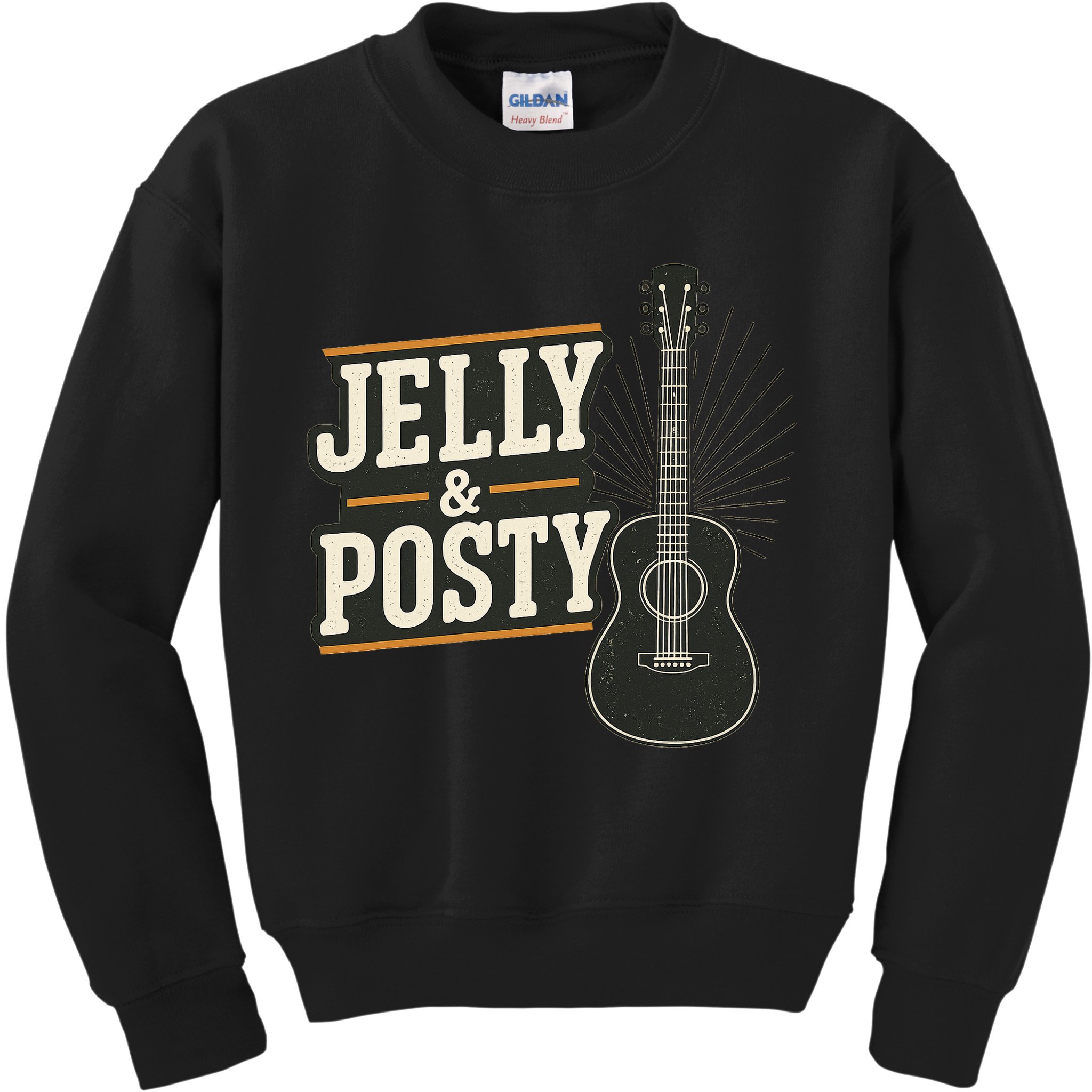 Jelly & Posty Guitar Music Kids Sweatshirt