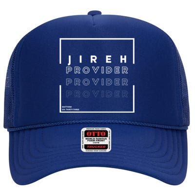 Jireh Provider Gift High Crown Mesh Back Trucker Hat