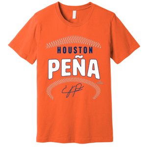 Jeremy Pena Houston Name & Number (Front & Back) Premium T-Shirt