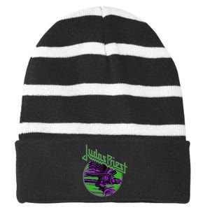 J.U.D.A.S. Priest – Halloween Eagle Striped Beanie with Solid Band