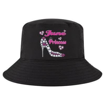 June Princess Happy Birthday High Heel Born June Cool Comfort Performance Bucket Hat