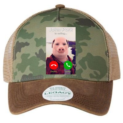 John Pork Is Calling Funny John Pork Meme Legacy Tie Dye Trucker Hat