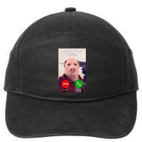 John Pork Is Calling Funny John Pork Meme 7-Panel Snapback Hat