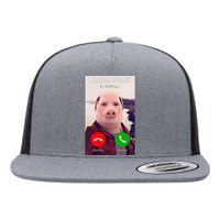 John Pork Is Calling Funny John Pork Meme Flat Bill Trucker Hat