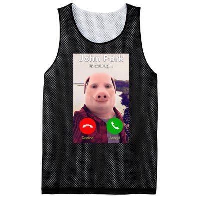 John Pork Is Calling Funny John Pork Meme Mesh Reversible Basketball Jersey Tank