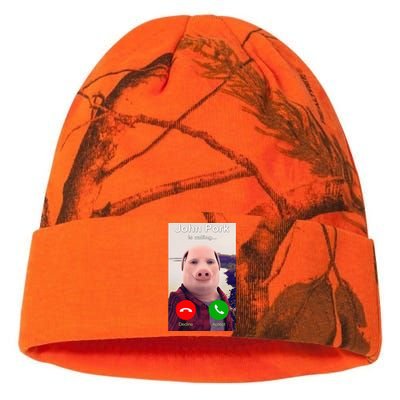 John Pork Is Calling Funny John Pork Meme Kati Licensed 12" Camo Beanie