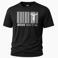 Jesus Paid It All Barcode Celebrating Easter Cooling Performance Crew T-Shirt