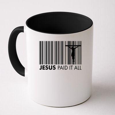 Jesus Paid It All Barcode Celebrating Easter Mug