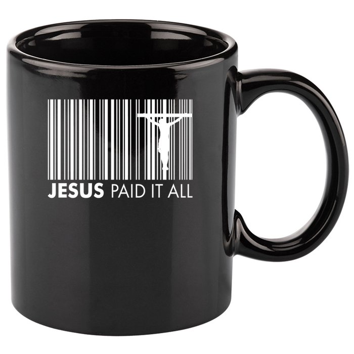 Jesus Paid It All Barcode Celebrating Easter 11oz C Handle Ceramic Mug