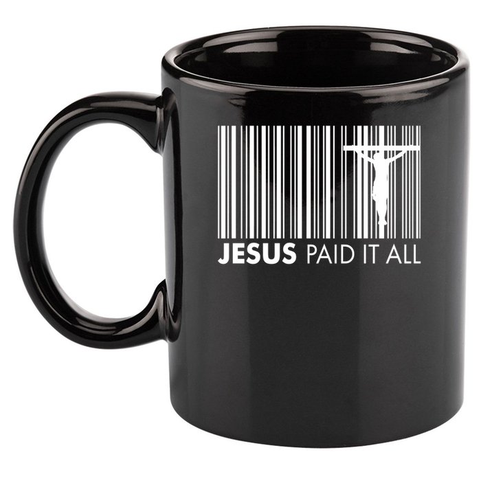 Jesus Paid It All Barcode Celebrating Easter 11oz C Handle Ceramic Mug