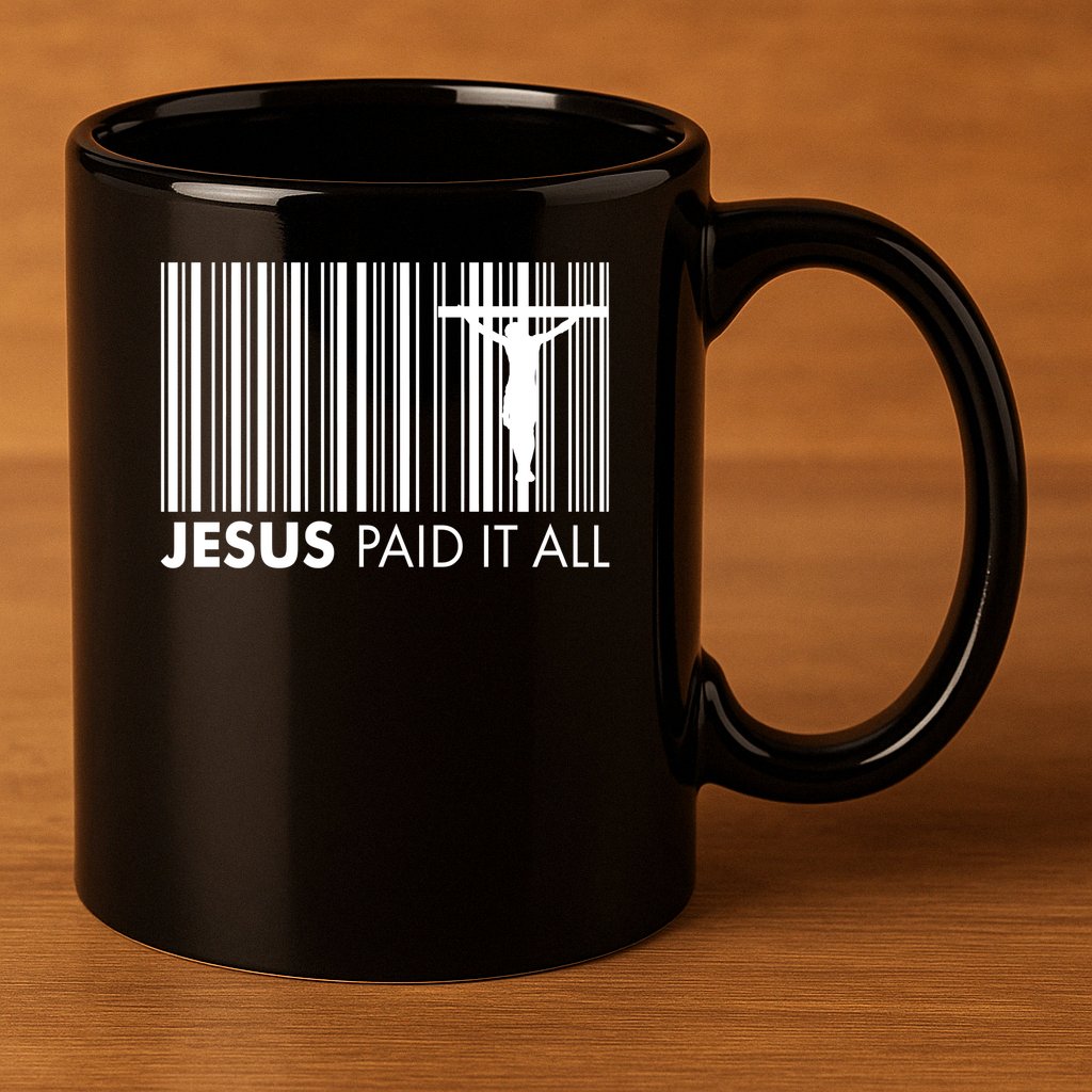 Jesus Paid It All Barcode Celebrating Easter 11oz C Handle Ceramic Mug