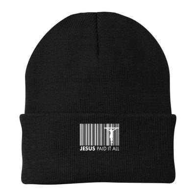 Jesus Paid It All Barcode Celebrating Easter Beanie