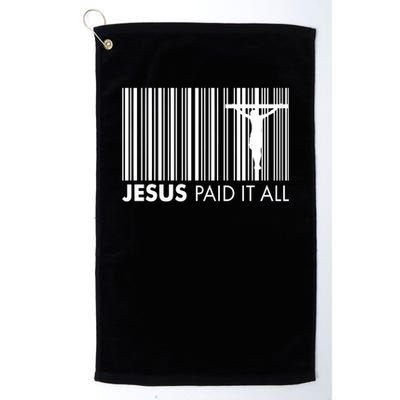 Jesus Paid It All Barcode Celebrating Easter Golf Towel