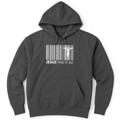 Jesus Paid It All Barcode Celebrating Easter Hoodie