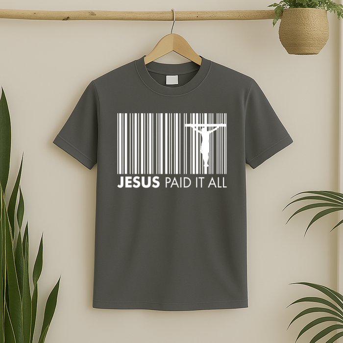 Jesus Paid It All Barcode Celebrating Easter T-Shirt
