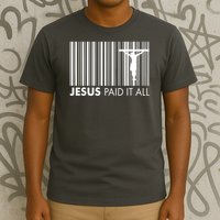 Jesus Paid It All Barcode Celebrating Easter T-Shirt