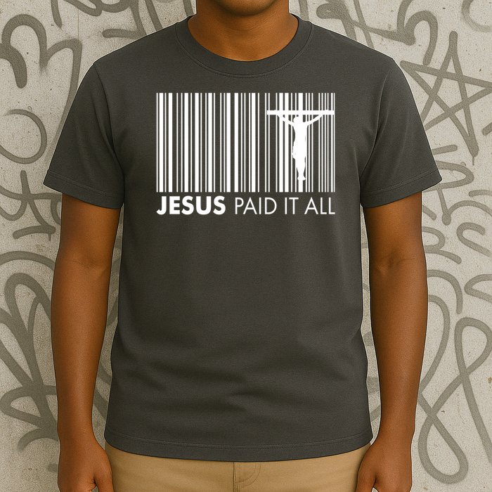 Jesus Paid It All Barcode Celebrating Easter T-Shirt
