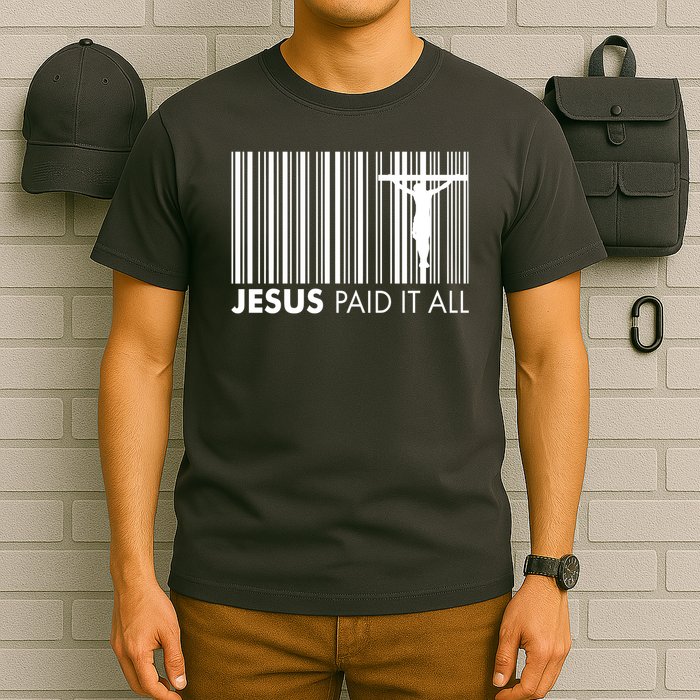 Jesus Paid It All Barcode Celebrating Easter T-Shirt