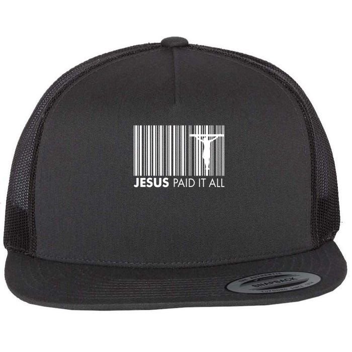 Jesus Paid It All Barcode Celebrating Easter Flatbill Hat