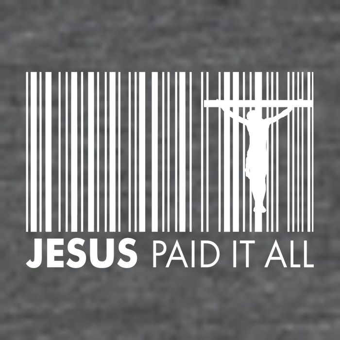 Jesus Paid It All Barcode Celebrating Easter Flatbill Hat
