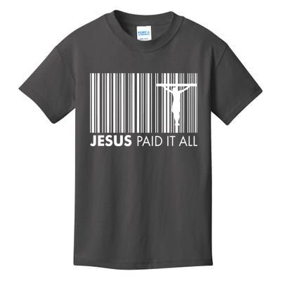 Jesus Paid It All Barcode Celebrating Easter Kids T-Shirt
