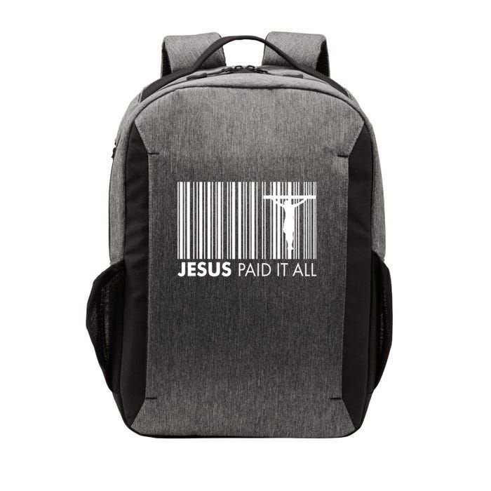 Jesus Paid It All Barcode Celebrating Easter Vector Backpack
