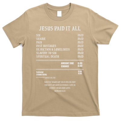 Jesus Paid It All Sin Shame Pain Past Mistakes Rejection T-Shirt