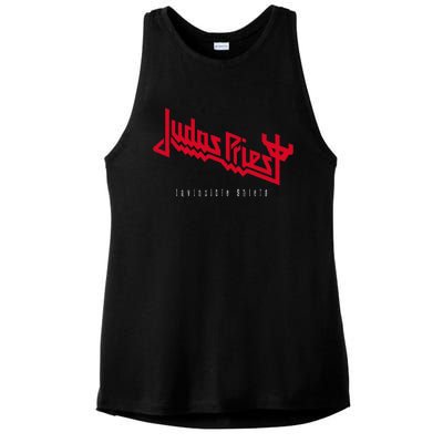 Judas Priest – Invincible Shield Red Ladies PosiCharge Tri-Blend Wicking Tank