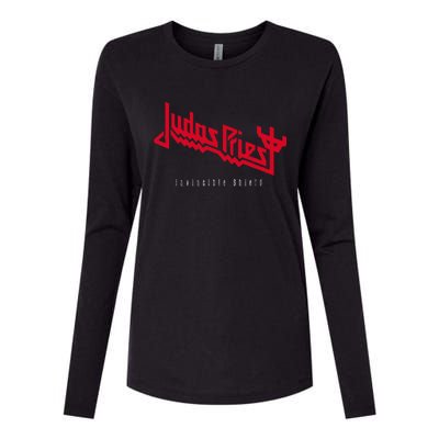 Judas Priest – Invincible Shield Red Womens Cotton Relaxed Long Sleeve T-Shirt