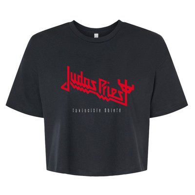 Judas Priest – Invincible Shield Red Bella+Canvas Jersey Crop Tee