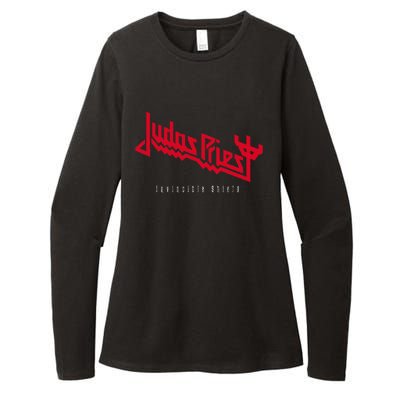 Judas Priest – Invincible Shield Red Womens CVC Long Sleeve Shirt