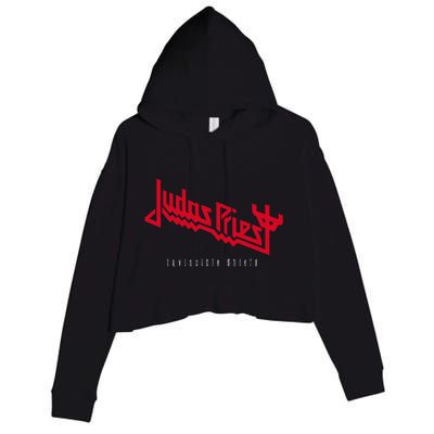 Judas Priest – Invincible Shield Red Crop Fleece Hoodie