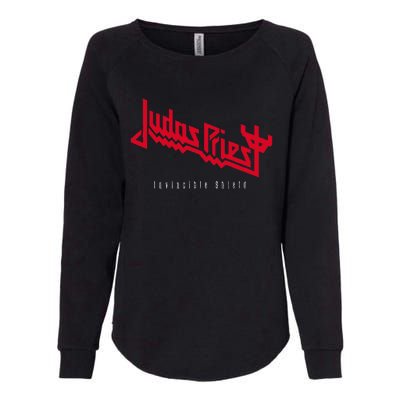 Judas Priest – Invincible Shield Red Womens California Wash Sweatshirt