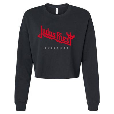 Judas Priest – Invincible Shield Red Cropped Pullover Crew