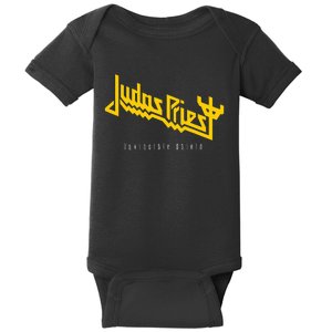 Judas Priest – Invincible Shield Yellow Baby Bodysuit