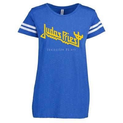 Judas Priest – Invincible Shield Yellow Enza Ladies Jersey Football T-Shirt