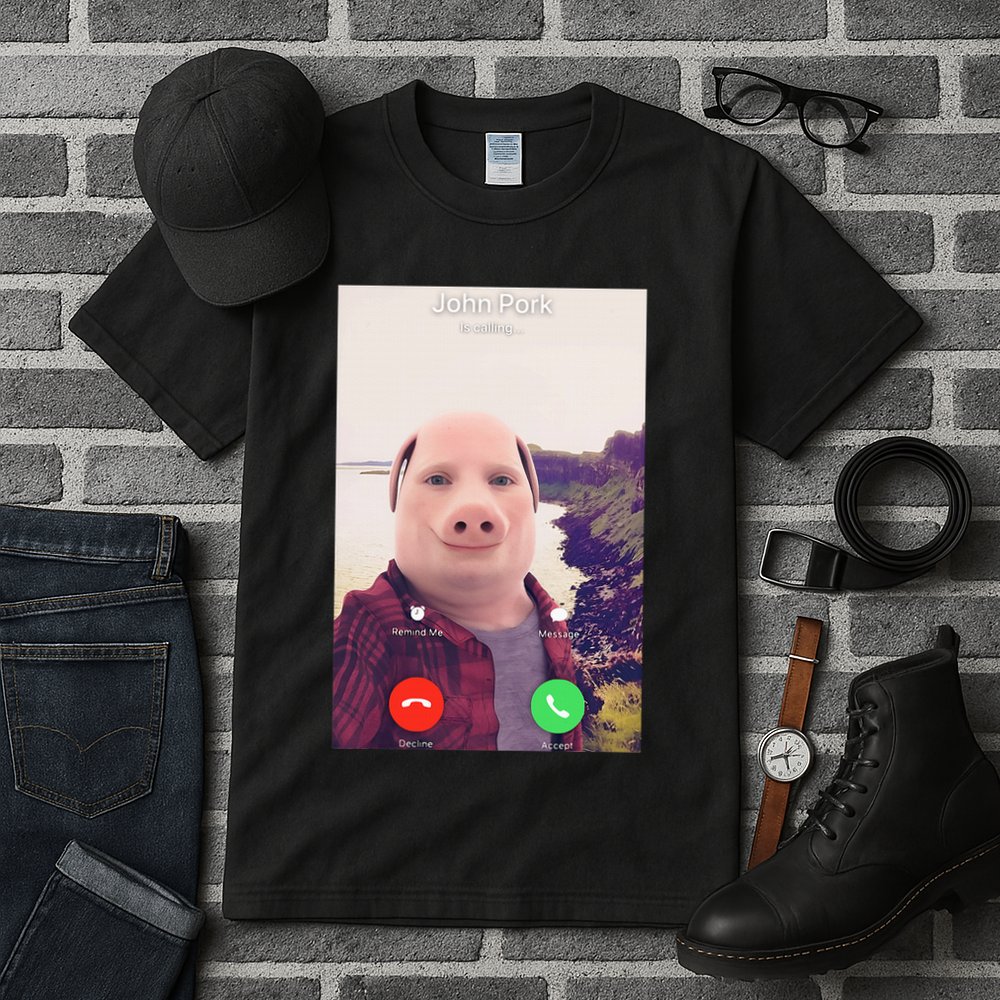 John Pork Is Calling Tall T-Shirt