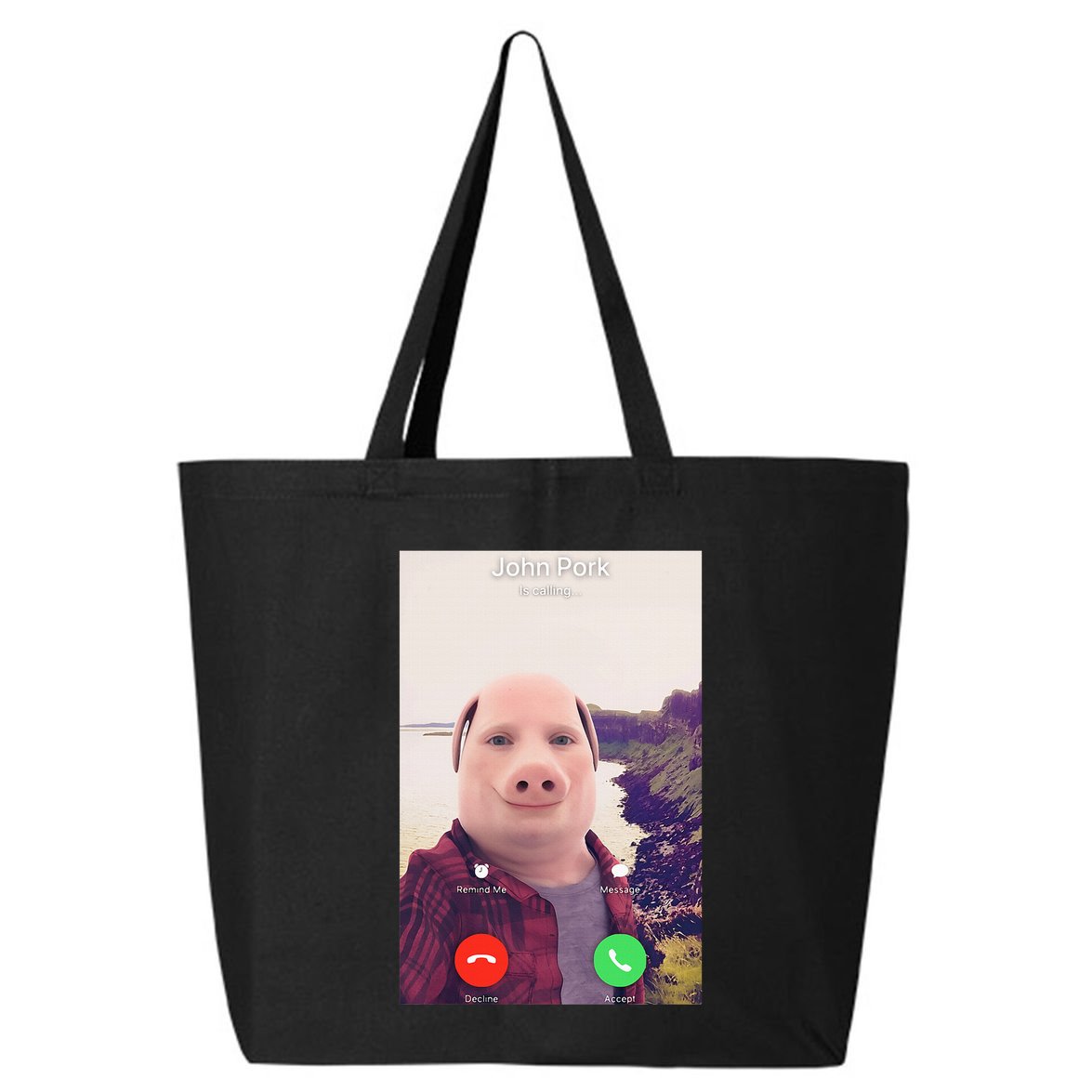 John Pork Is Calling 25L Jumbo Tote