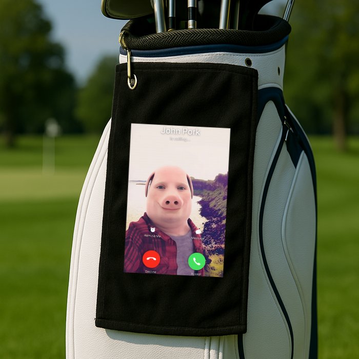 John Pork Is Calling Golf Towel