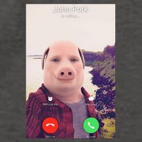 John Pork Is Calling Vector Backpack