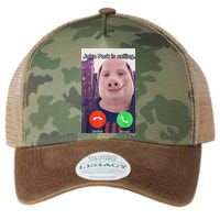John Pork Is Calling Funny Answer Call Phone Legacy Tie Dye Trucker Hat