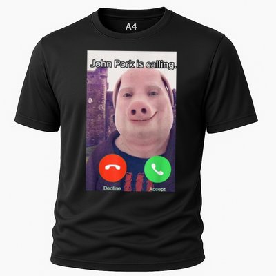 John Pork Is Calling Funny Answer Call Phone Performance Shirt