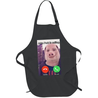 John Pork Is Calling Funny Answer Call Phone Apron