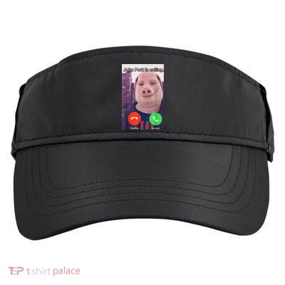 John Pork Is Calling Funny Answer Call Phone Adult Drive Performance Visor