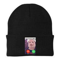 John Pork Is Calling Funny Answer Call Phone Beanie