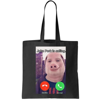 John Pork Is Calling Funny Answer Call Phone Bag