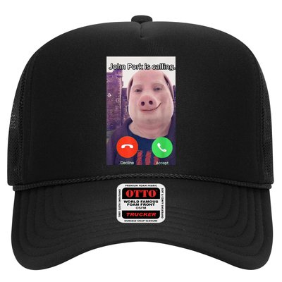 John Pork Is Calling Funny Answer Call Phone Trucker Hat